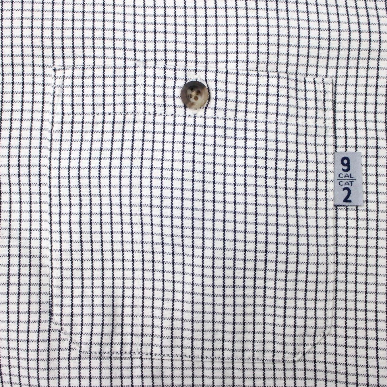 Vintage Tyndale FR Shirt Mens Large Black/White Tattersall Work Flame Resistant S/S Size US L / EU 52-54 / 3 - 6 Thumbnail