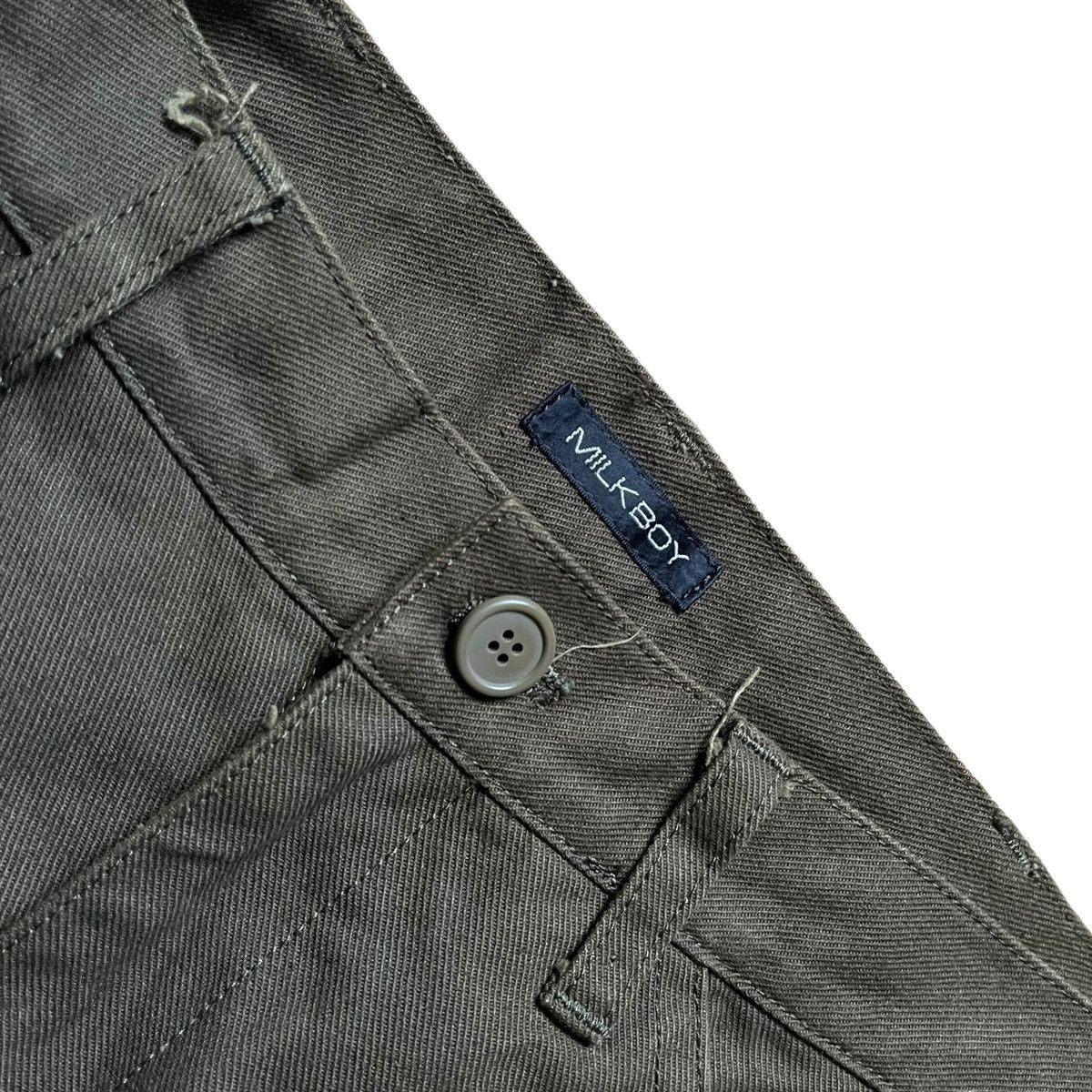 14th Addiction × If Six Was Nine × Japanese Brand 2000s Milkboy Japan Bondage Multi Zipper Pants Size US 31 - 6 Thumbnail