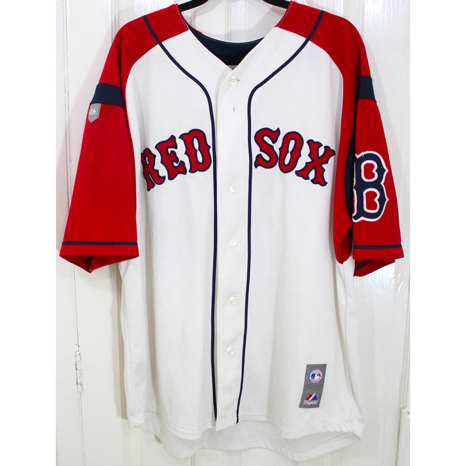 MLB × Majestic MATSUZAKA #18 Boston Red Sox 2000s Majestic jersey MLB vtg Size US XL / EU 56 / 4 - 2 Thumbnail