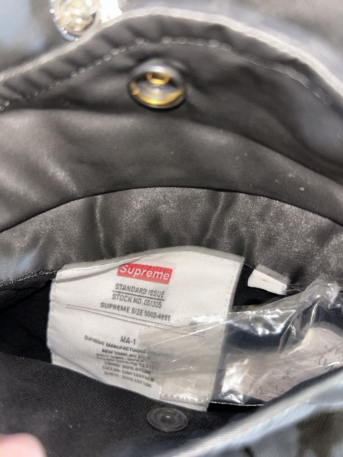 Supreme Supreme denim sleeve ma-1 jacket Size US L / EU 52-54 / 3 - 8 Thumbnail