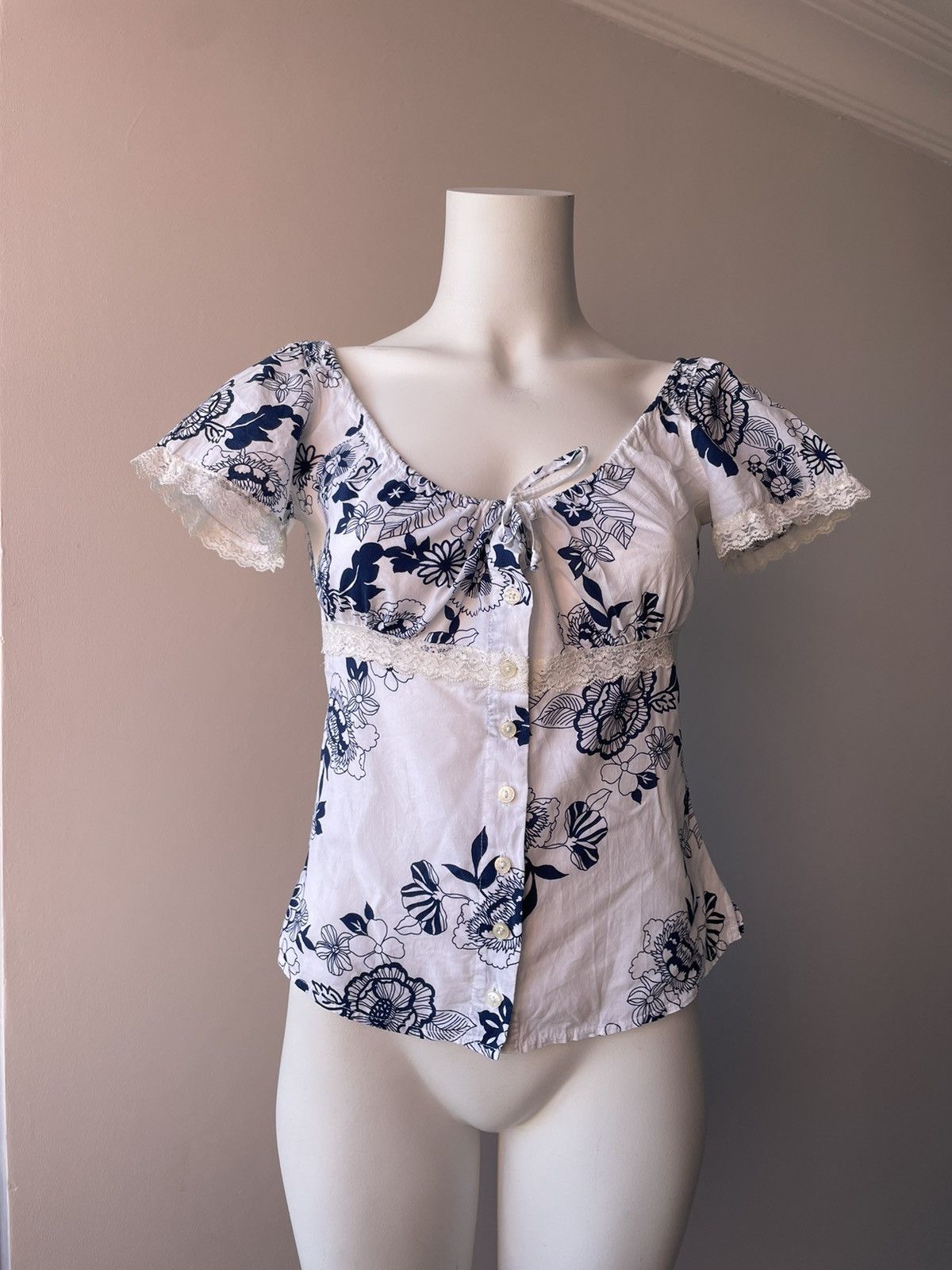 Vintage Y2k Adil isik blouse Size XS / US 0-2 / IT 36-38 - 4 Thumbnail
