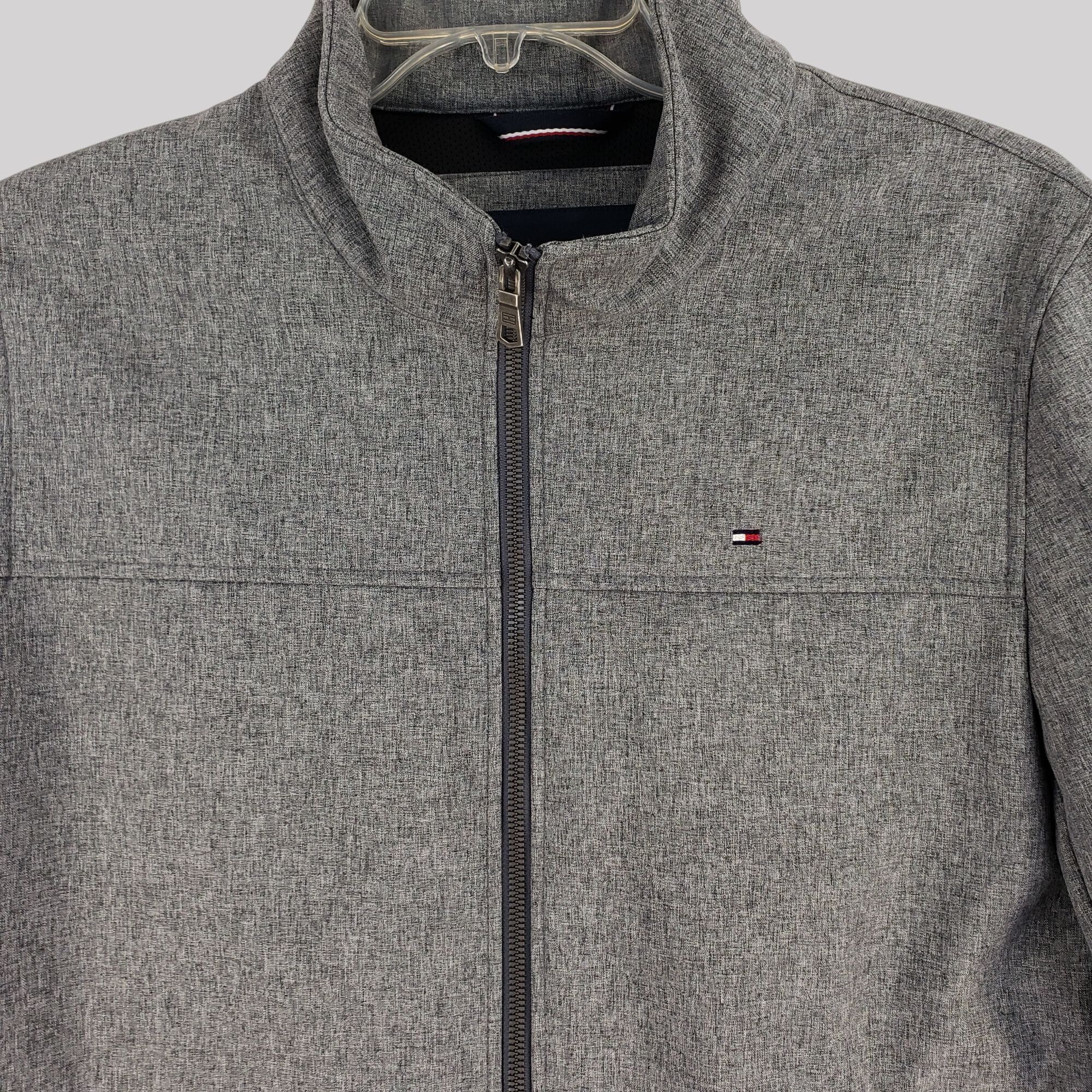 Tommy Hilfiger Tommy Hilfiger Mens Gray Full-Zip Windbreaker Jacket M Size US M / EU 48-50 / 2 - 4 Thumbnail