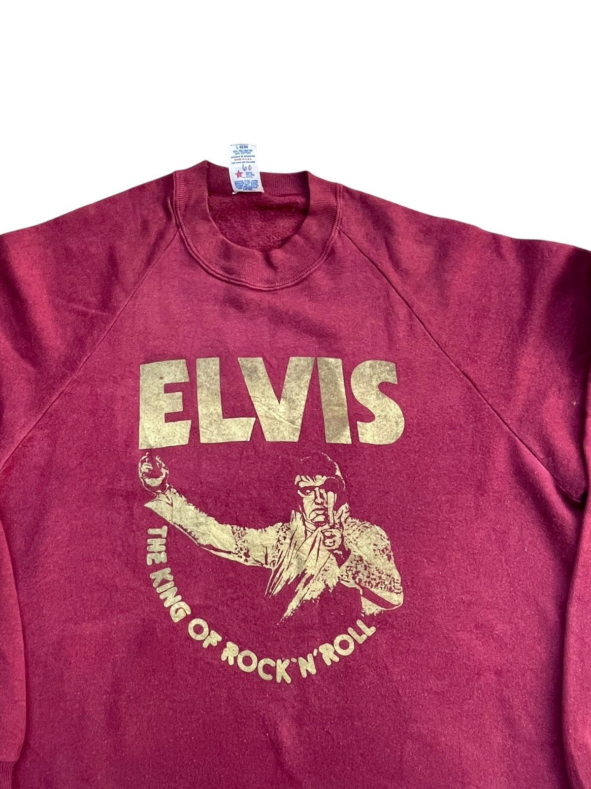 Jerzees Vintage 80’s Elvis Presley Sweatshirt Size US L / EU 52-54 / 3 - 3 Thumbnail