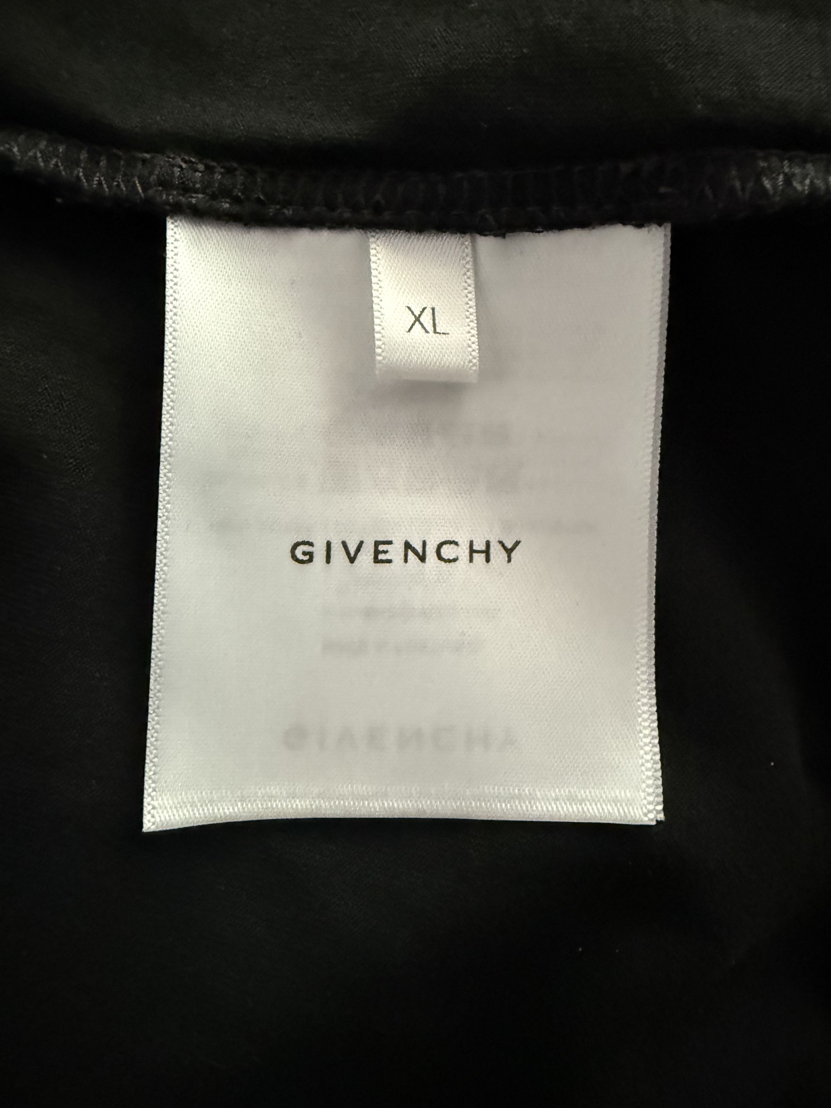 Givenchy Double Layer Embroidered Long Sleeve Tee Shirt Black Size US XL / EU 56 / 4 - 14 Thumbnail