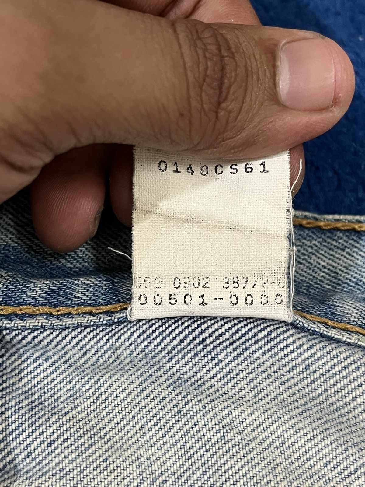 Levi's Vintage 80’s Levi’s 501 Mudwash Denim Size US 33 - 15 Thumbnail