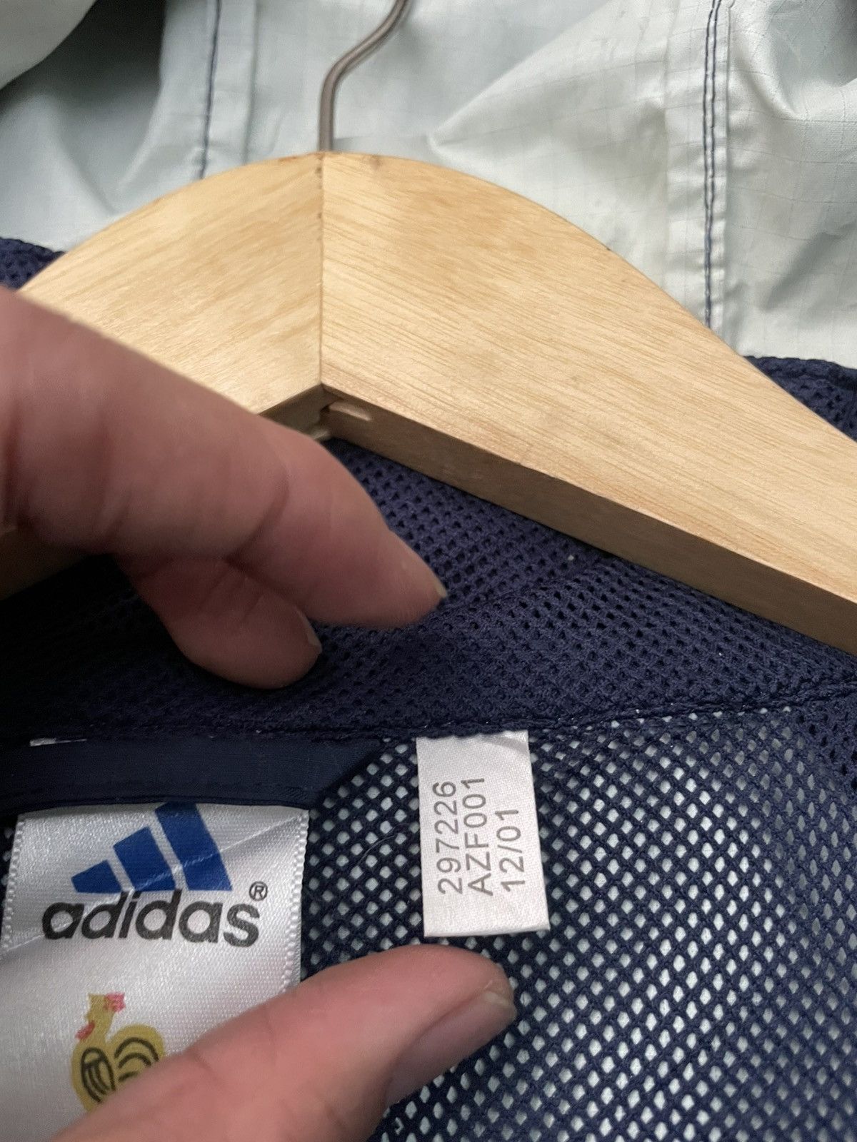 Adidas Vintage jacket France national 2001 Size US XXL / EU 58 / 5 - 8 Thumbnail