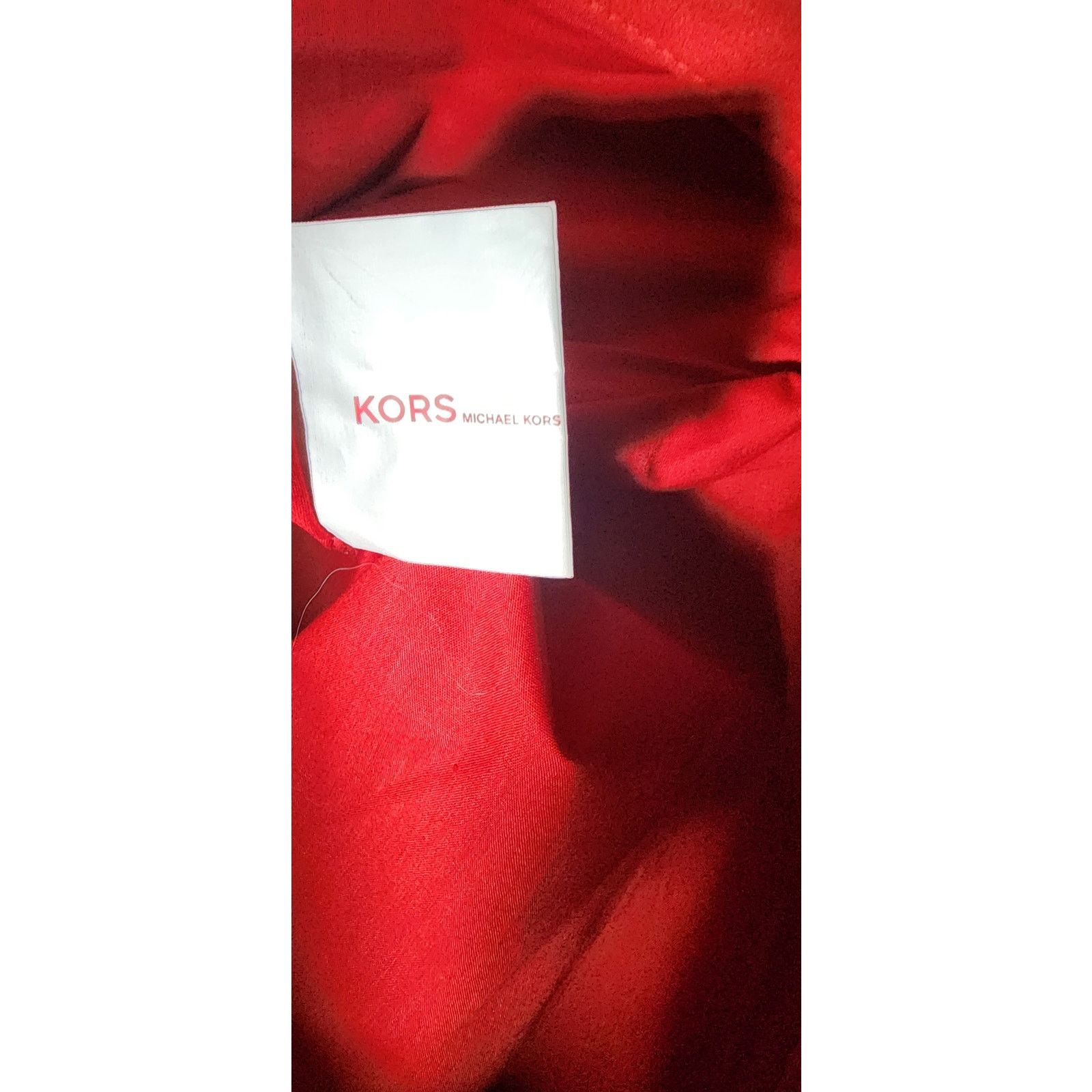 Michael Kors MICHAEL KORS Red & Black Suede Effect Tote Bag Size ONE SIZE - 9 Thumbnail