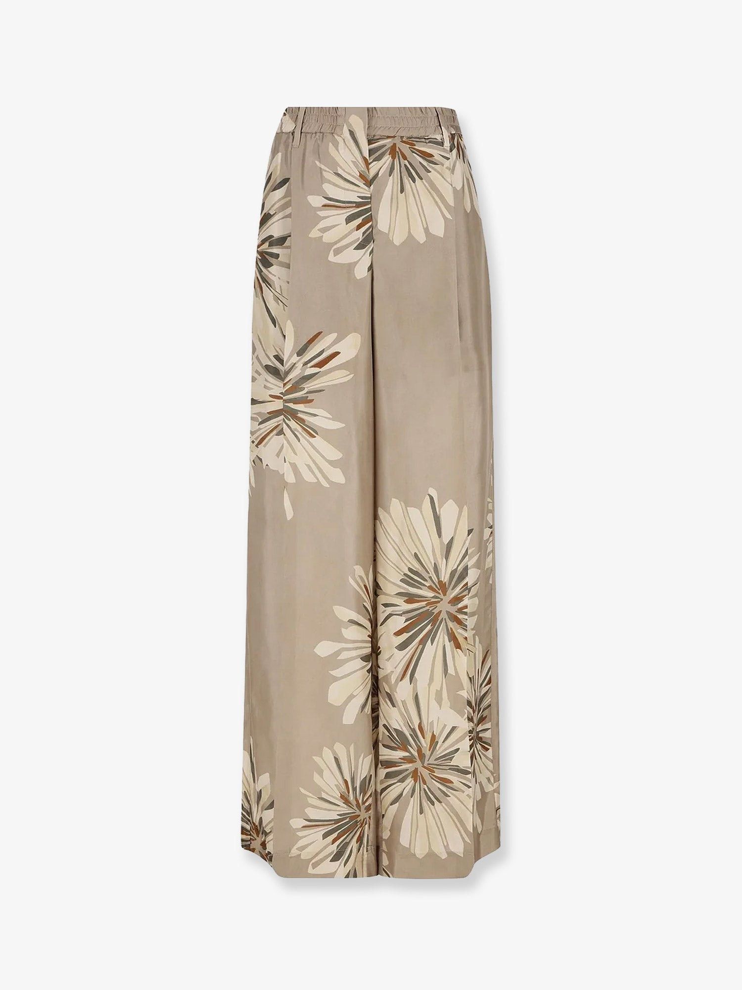 Brunello Cucinelli Printed silk trousers Tag Size IT 42 Women - USA Tariffs Included