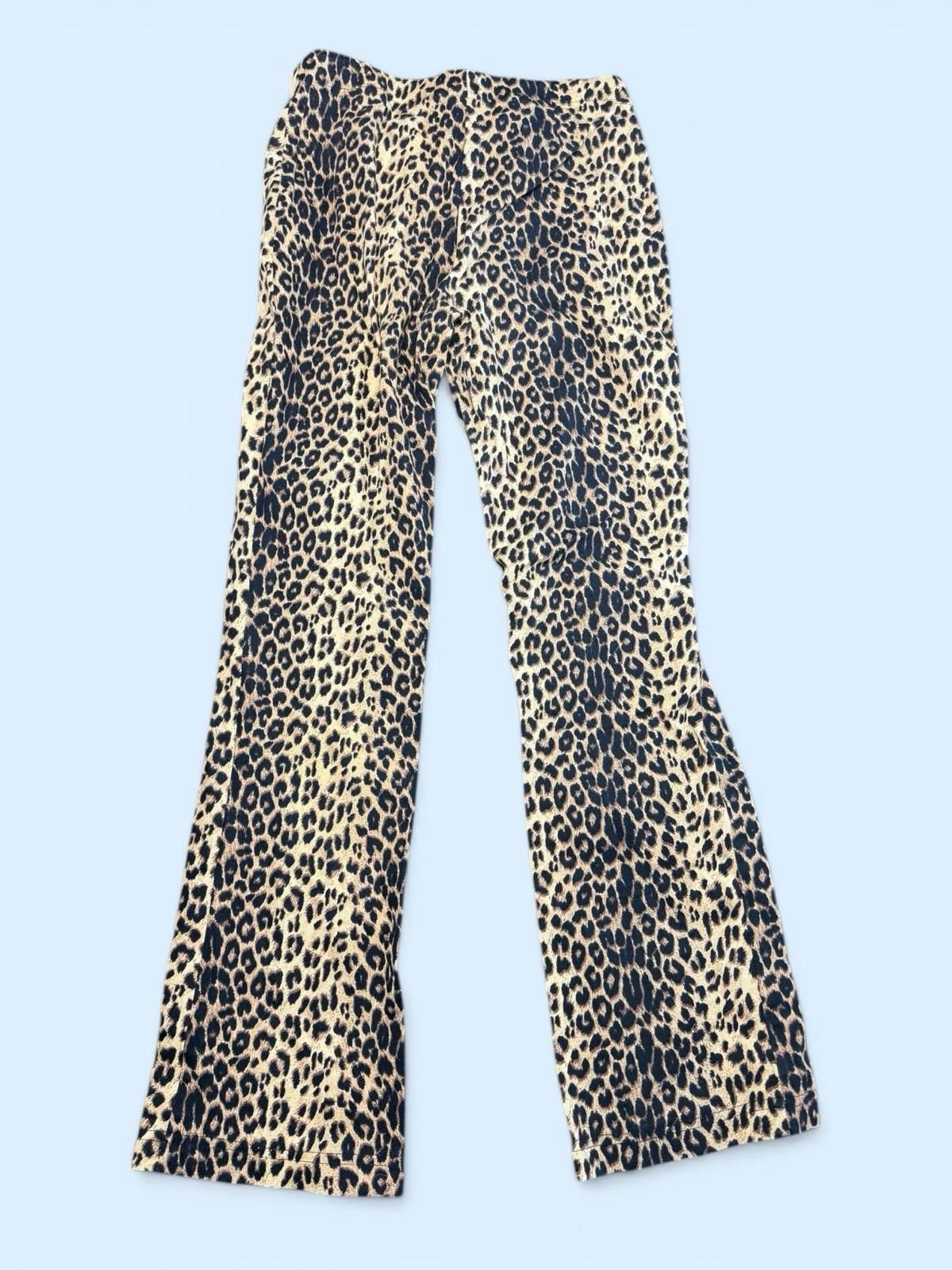 Other Y2K I.L.U. Leopard Print Flare Pants Low Rise Stretch 7 Size 28" / US 6 / IT 42 - 3 Thumbnail