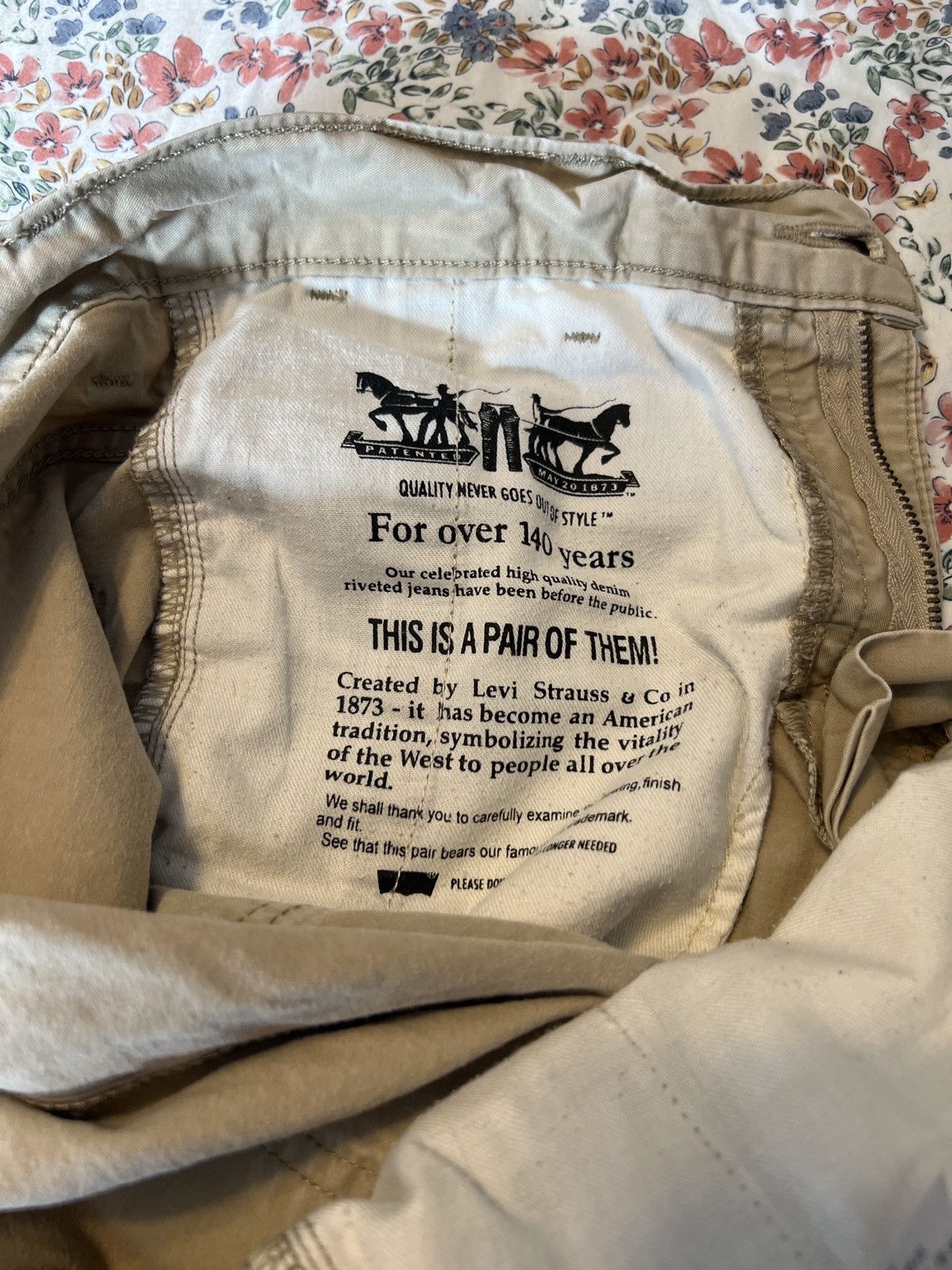 Levi's Levis Khaki Chino Size US 29 - 6 Thumbnail