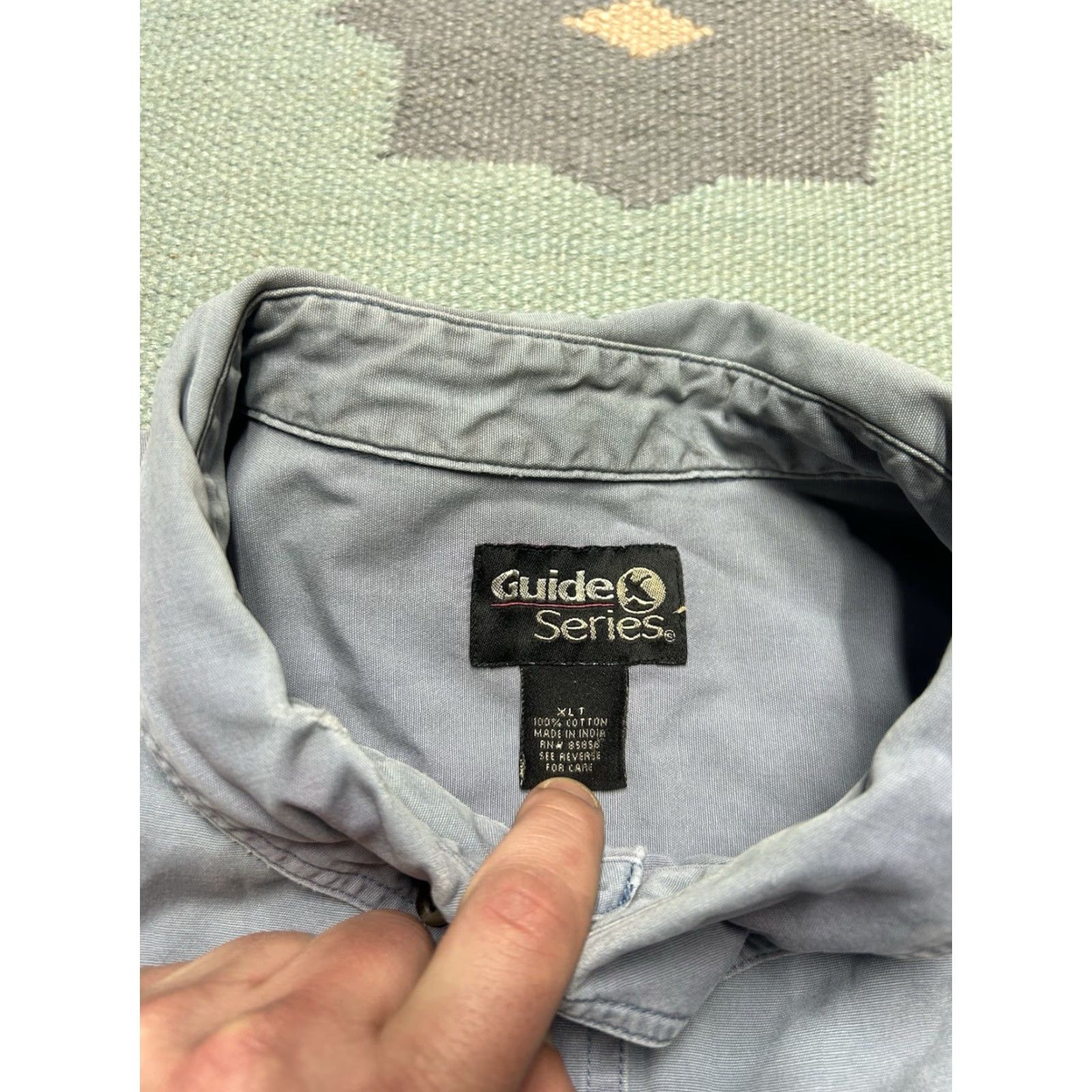 Vintage Gander Mountain Guide Series Short Sleeve Button-Up Shirt Outdoor Blue Mens XL Tall Size US XL / EU 56 / 4 - 5 Thumbnail