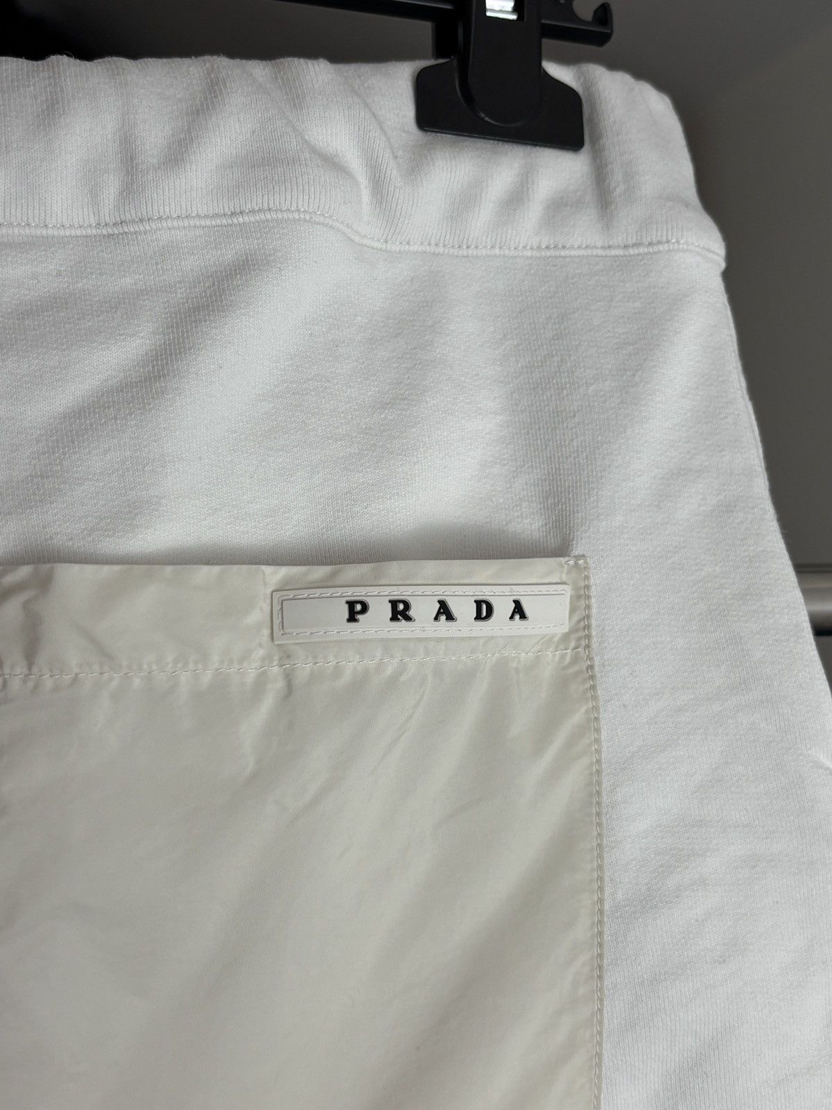 Prada Prada Pocket Tab Luxury White Cotton Shorts Size US 36 / EU 52 - 3 Thumbnail