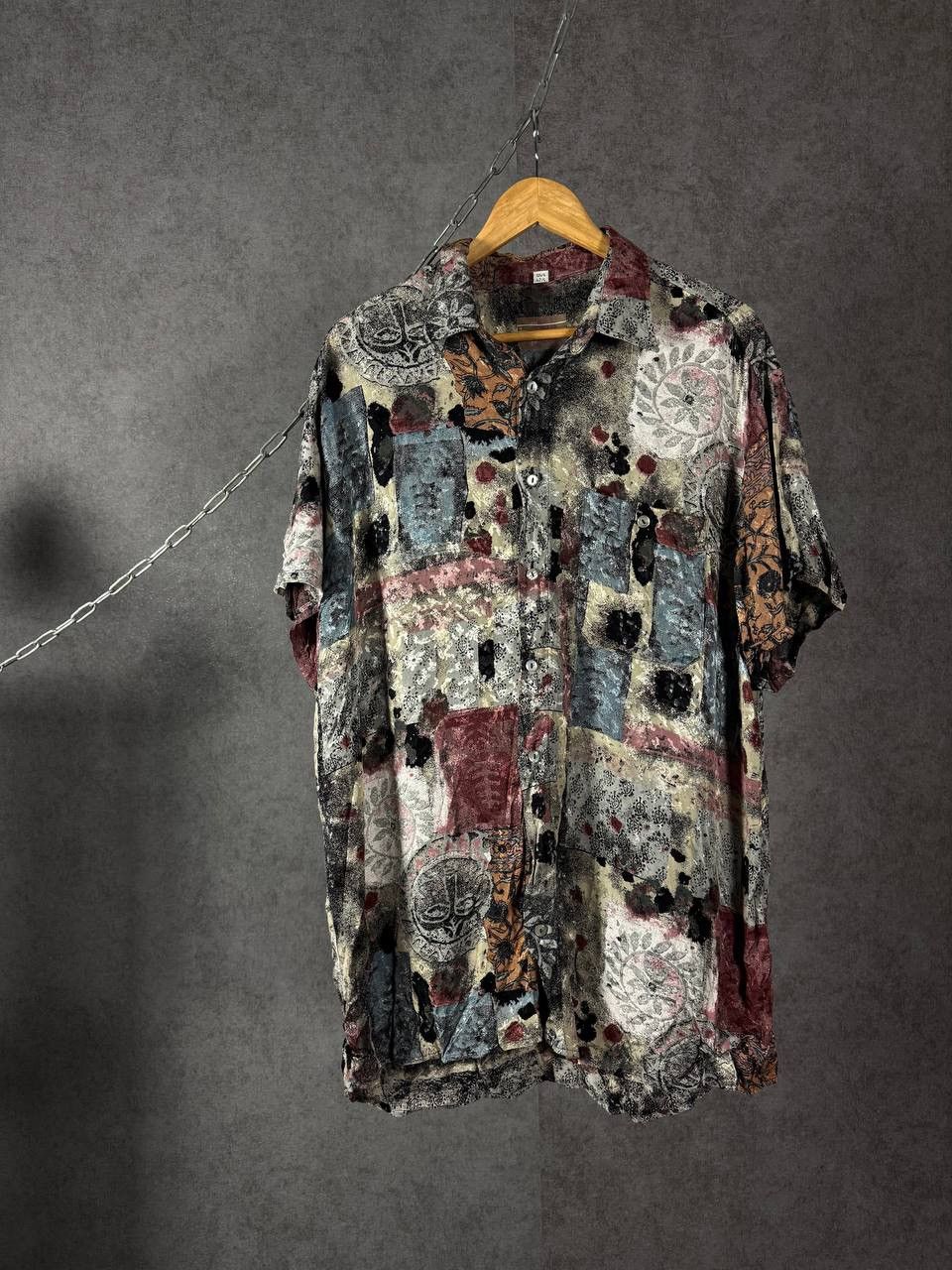 Vintage Crazy art hawaiian vintage shirt Size US XL / EU 56 / 4 - 1 Thumbnail