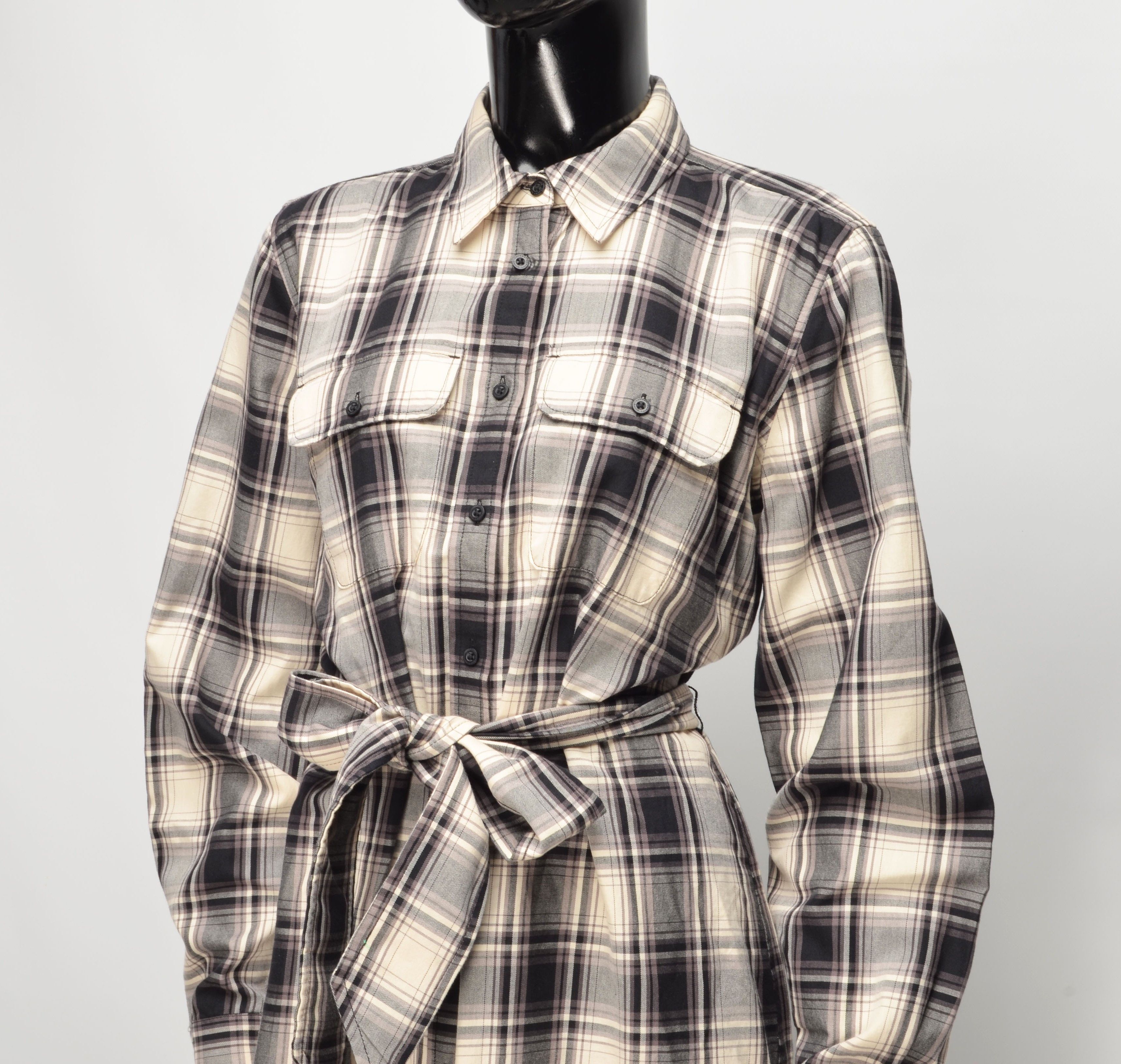 Ralph Lauren Ralph Lauren Black Label Plaid Belted Shirt Dress Size M / US 6-8 / IT 42-44 - 2 Thumbnail