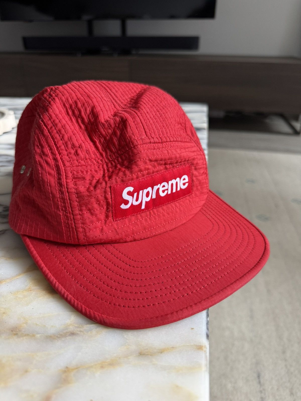 Supreme Supreme Nylon Camp Cap Hat - Red Size ONE SIZE - 1 Thumbnail