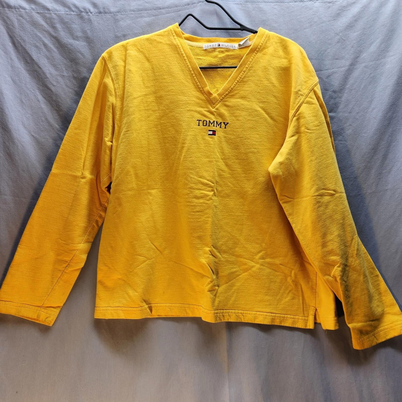 Tommy Hilfiger Tommy Hilfiger 90s Long Sleeve Yellow Tshirt Womens Size XL Size XL / US 12-14 / IT 48-50 - 1 Thumbnail