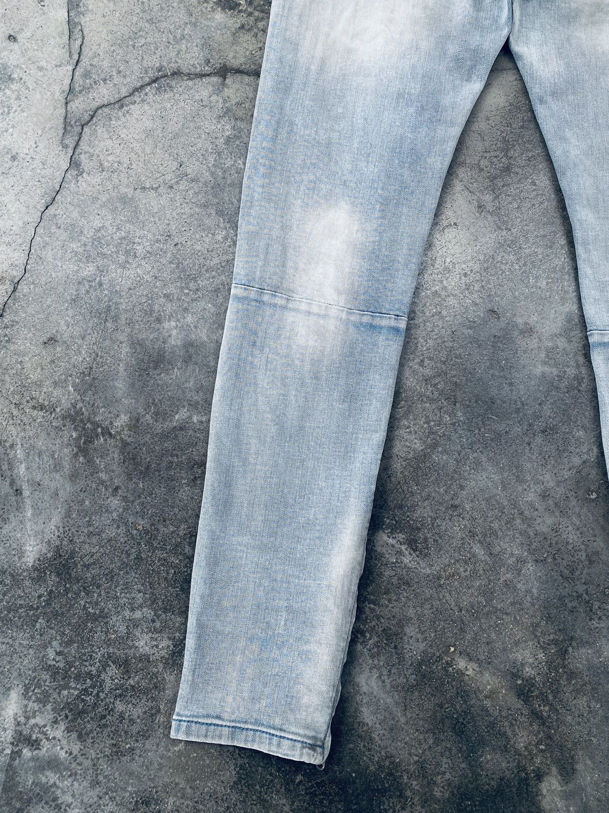 MNML MNML Zipper Distressed Denim Pants Size US 33 - 8 Thumbnail