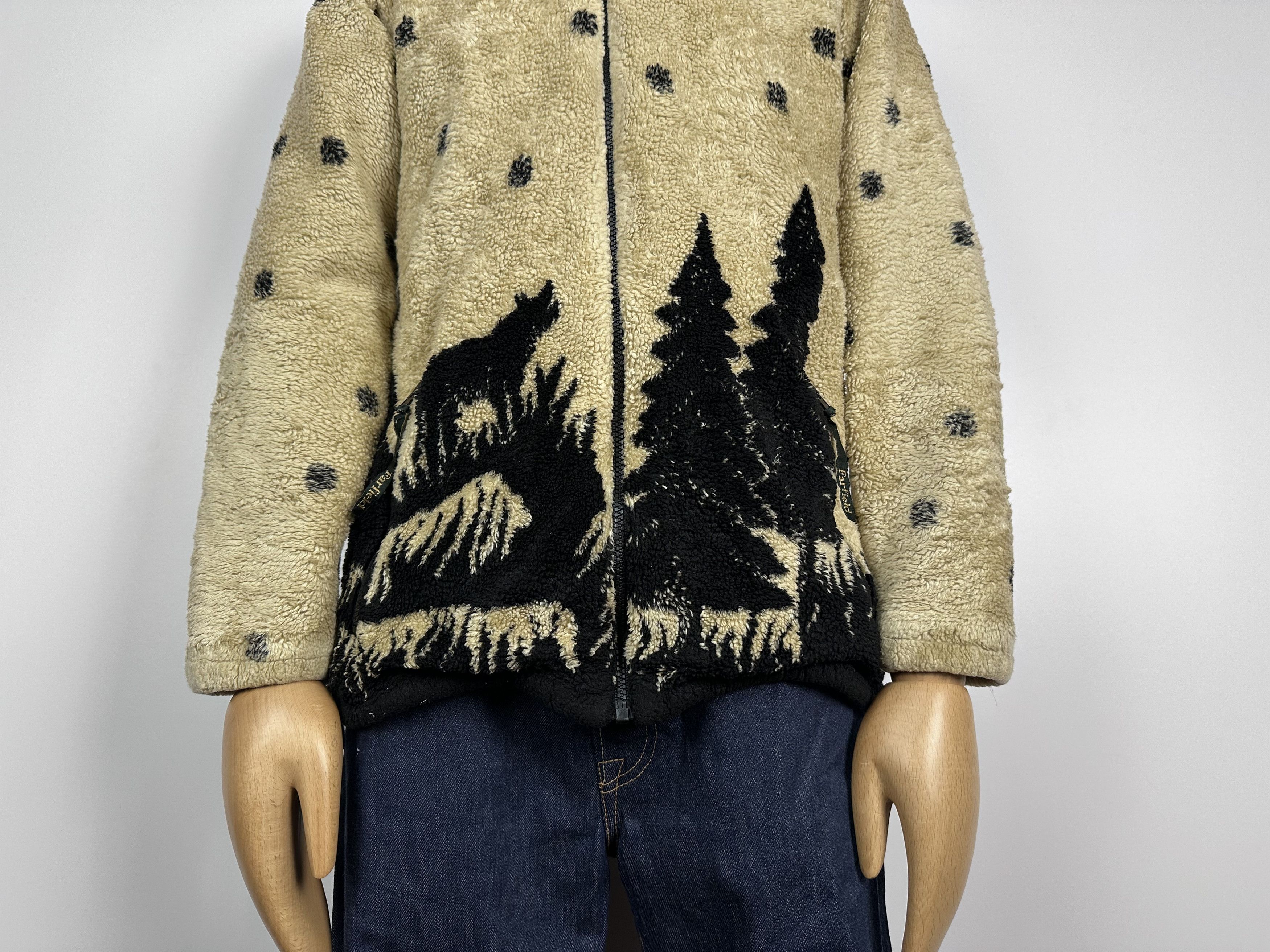 Vintage Vintage Wolf Forest Fleece Jacket Nature Print Mens Size M Size US M / EU 48-50 / 2 - 4 Thumbnail