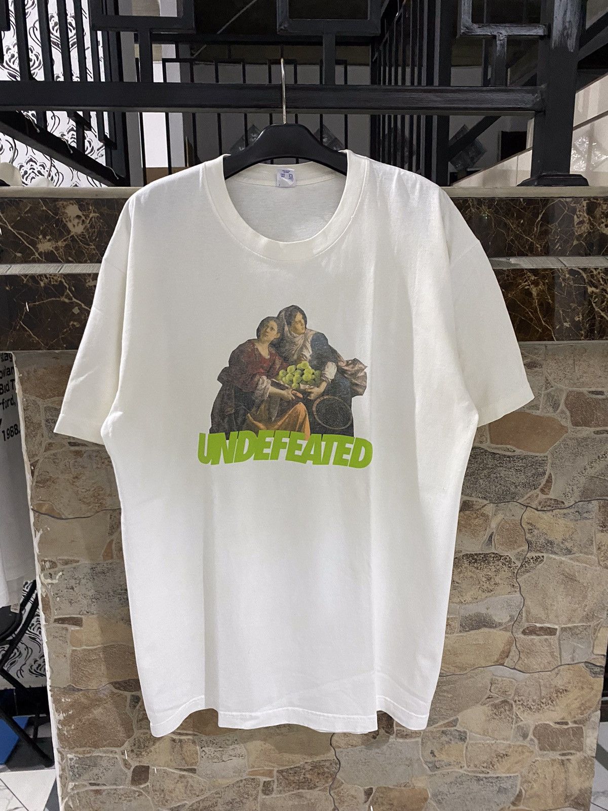 Undefeated Undefeated racquet white tshirt Size US L / EU 52-54 / 3 - 1 Thumbnail