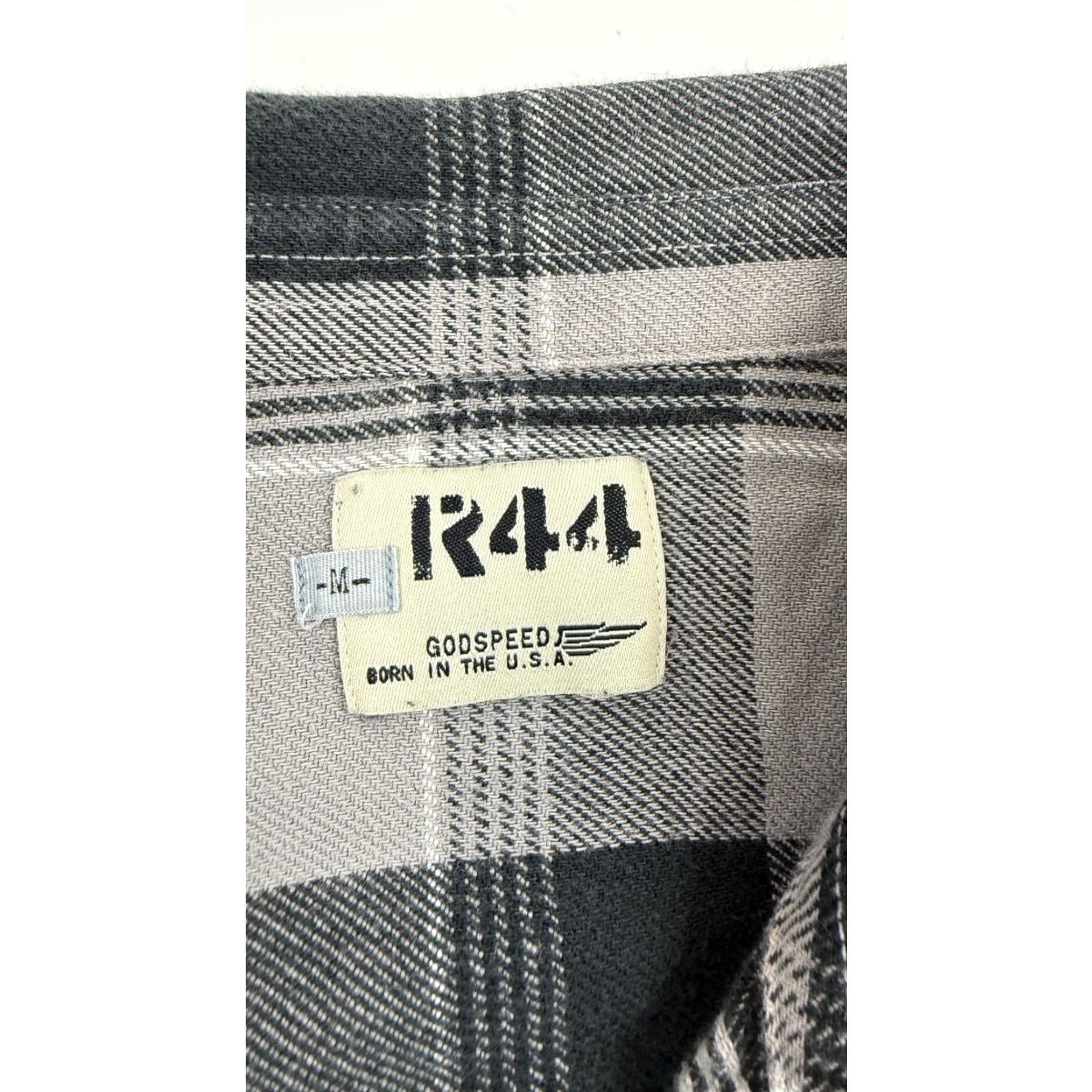 Godspeed VINTAGE Godspeed Mens Flannel Shirt Cotton Plaid Button-Up Long Sleeve Gray Black Adult Medium Size US M / EU 48-50 / 2 - 4 Thumbnail