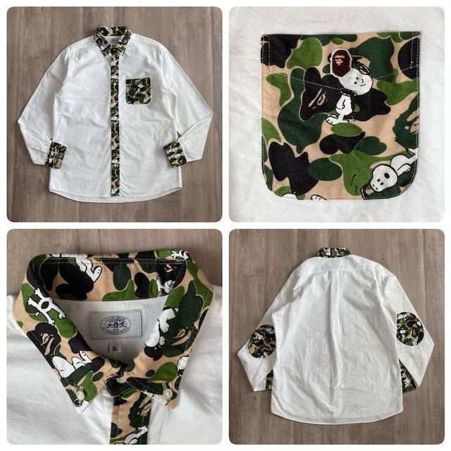 Bape BAPE × Peanuts Snoopy BD shirt ABC camo a bathing ape Size US XL / EU 56 / 4 - 1 Thumbnail