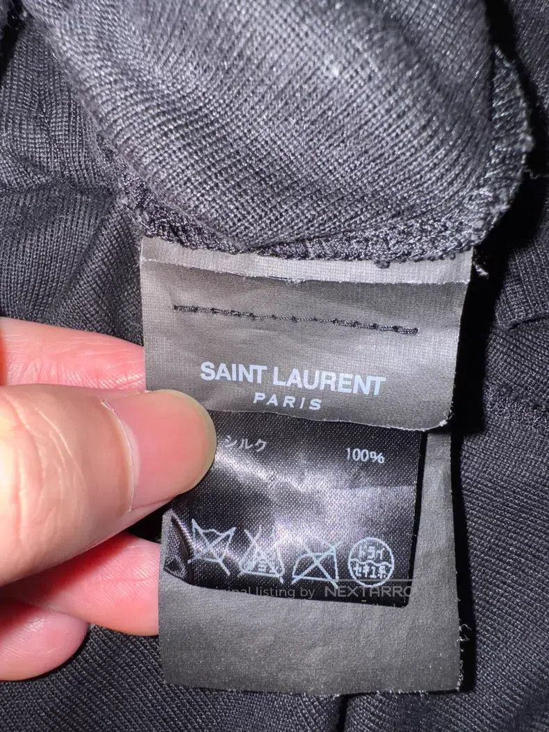 Saint Laurent Paris Saint Laurent Paris Mulberry Silk Embroidered Black Firewo Size US S / EU 44-46 / 1 - 8 Thumbnail