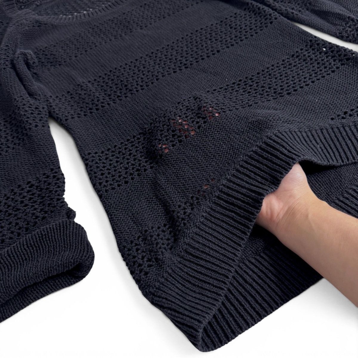 Other Vintage is 2 Black Striped Knit Sweater Size S / US 4 / IT 40 - 3 Thumbnail