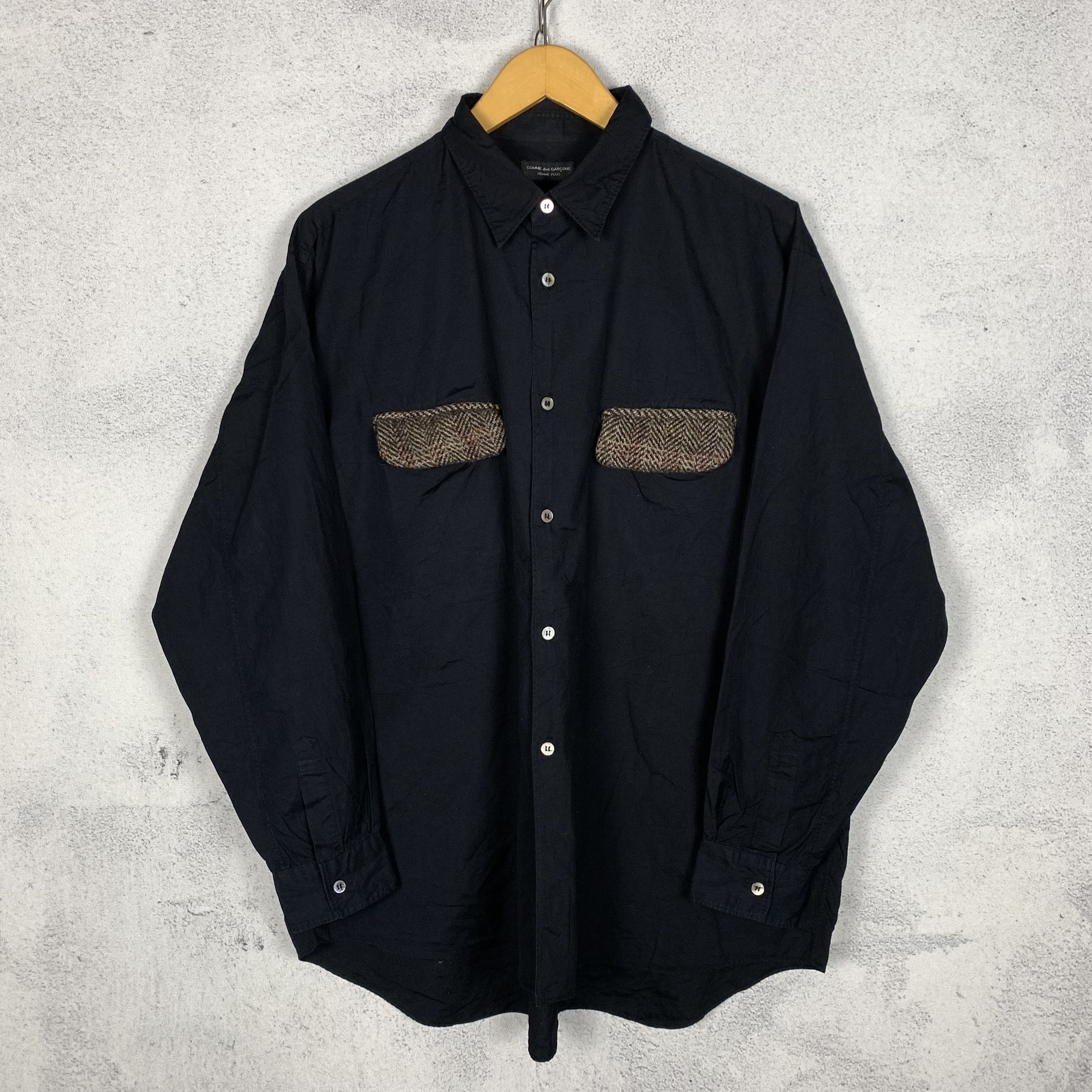 Comme des Garcons CDGH Comme Des Garcons Homme Plus Black Shirt Size US M / EU 48-50 / 2 - 1 Thumbnail