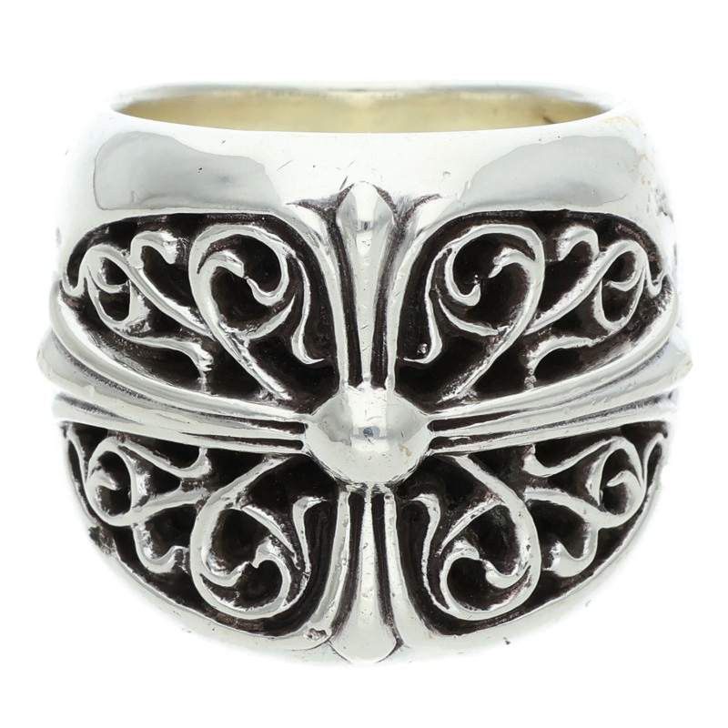 Chrome Hearts Chrome Hearts Classic Oval Cross Silver Ring Size ONE SIZE - 1 Thumbnail