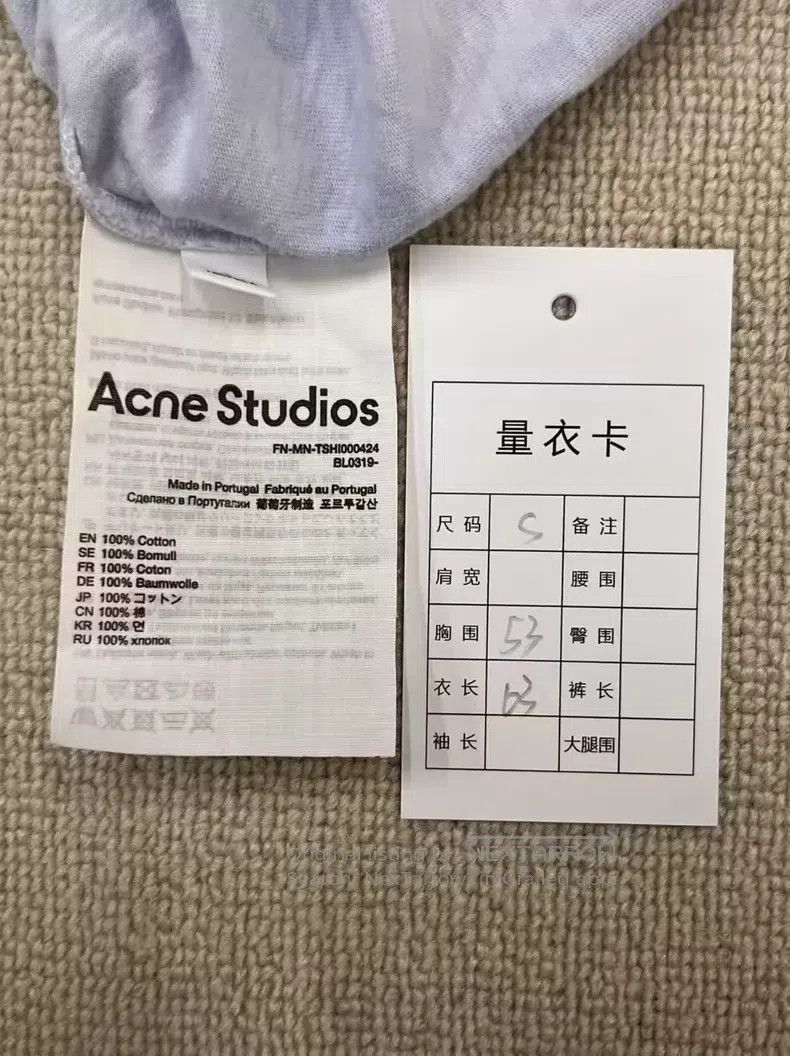 Acne Studios Acne Studios Logo letter number print crewneck short-sleev Size US S / EU 44-46 / 1 - 4 Thumbnail