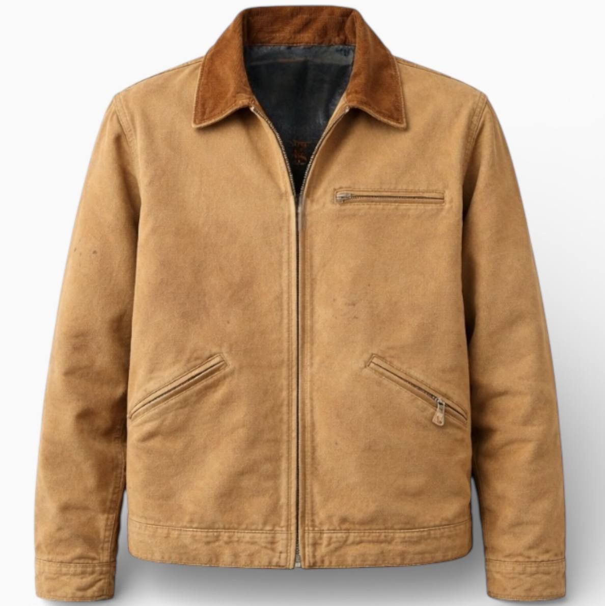 Carhartt 90’S CARHARTT TRASHED DETROID AMERICAN ICONIC JACKET COAT 42 Size US M / EU 48-50 / 2 - 1 Thumbnail