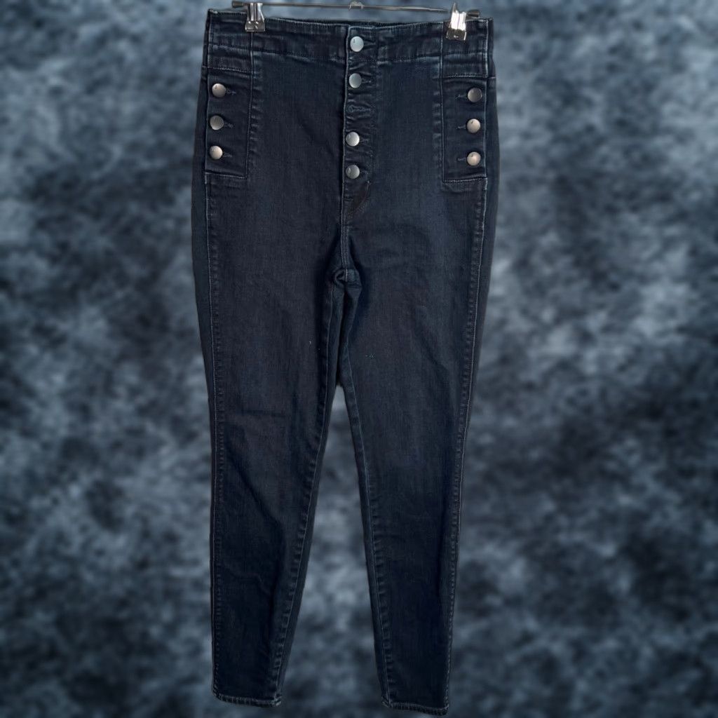 J Brand J Brand Jeans Skinny 27 Blue Natasha Sky High High Rise 5-Pocket Denim Cotton Polyurethane Womens Vintage No N/A Size 27" / US 4 / IT 40 - 1 Thumbnail