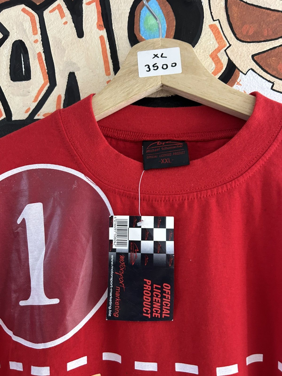 Ferrari × Formula 1 × Vintage Brand New 199 Michael Schumacher F1 Tee Size US XL / EU 56 / 4 - 2 Thumbnail