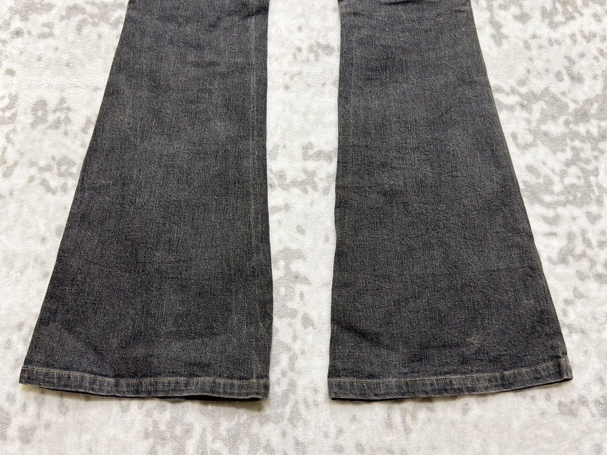 Tornado Mart Romantic Mocha Studded Knee Patch Flare Women Jeans Size US 27 - 13 Thumbnail