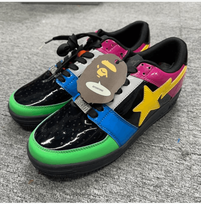 Bape Retro washed comfortable low top board shoes Size US 11 / EU 44 - 2 Thumbnail