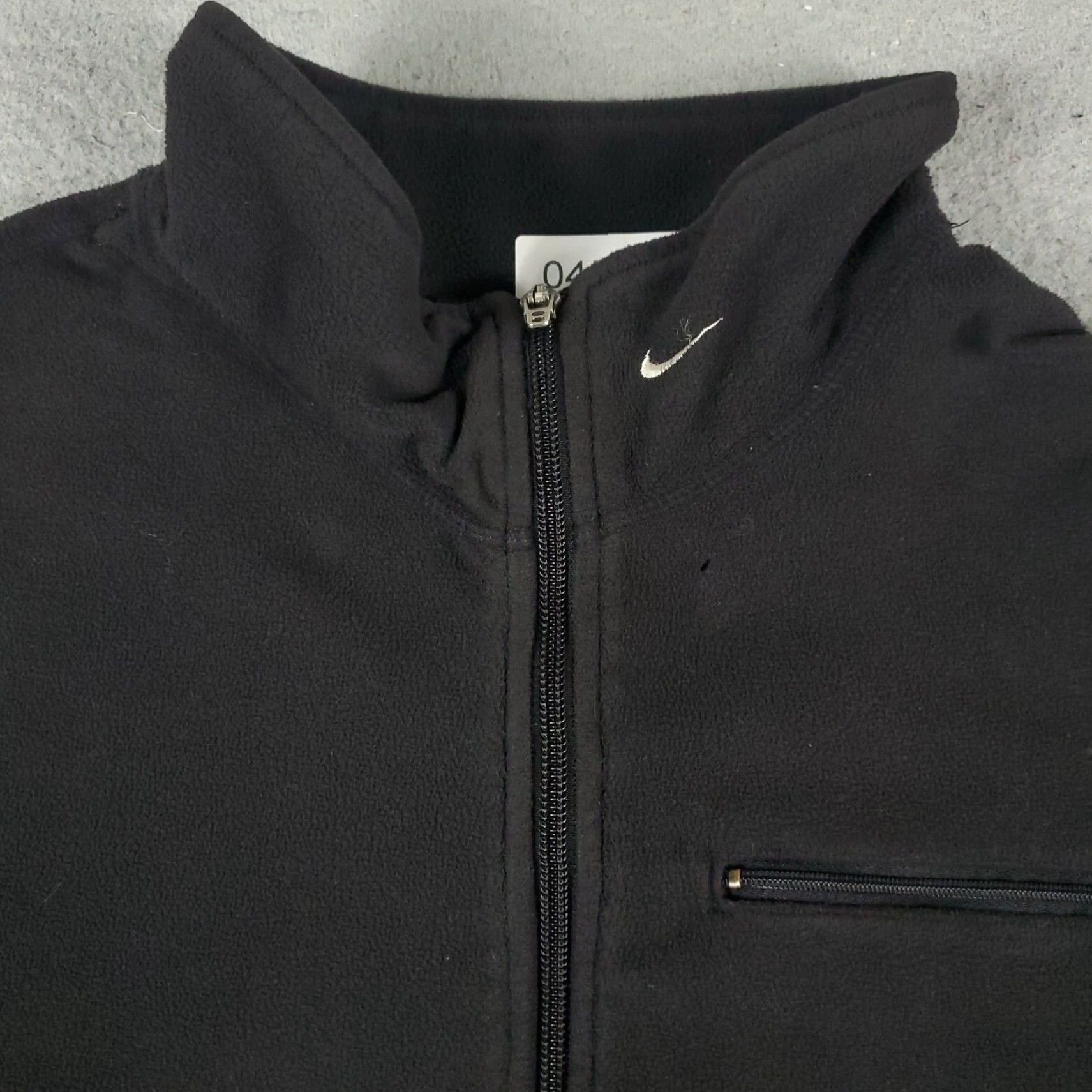 Nike VINTAGE Nike Jacket Womens XL Black Fleece Full Zip 90s Classic Sports Size XL / US 12-14 / IT 48-50 - 2 Thumbnail