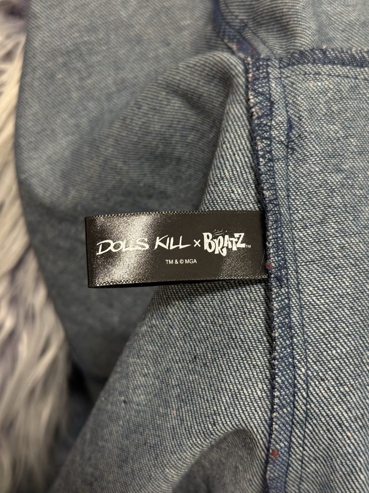 Dolls Kill Dolls Kill x Bratz Denim y2k Coat Faux Fur Trim Blue Size M Size M / US 6-8 / IT 42-44 - 13 Thumbnail