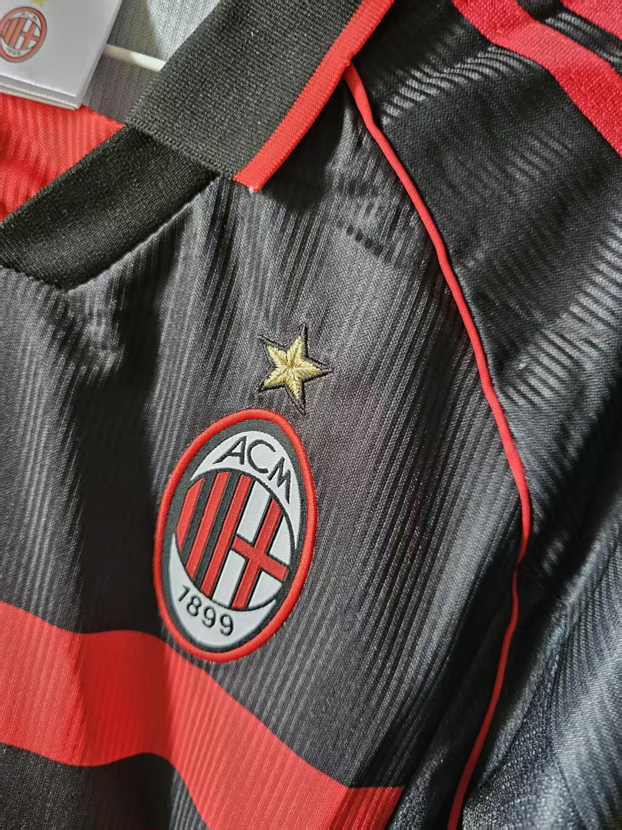 Other 1998 1999 AC Milan Jersey Black Size US L / EU 52-54 / 3 - 4 Thumbnail
