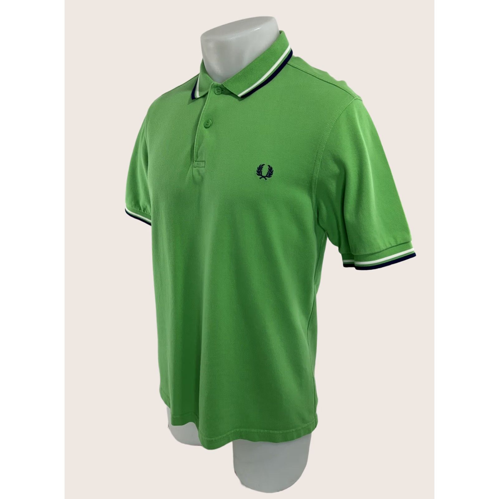 Fred Perry Fred Perry Polo Shirt Embroidered Slim M L Green Men Polo Slim Fit Adult Medium Mens Size US M / EU 48-50 / 2 - 1 Thumbnail