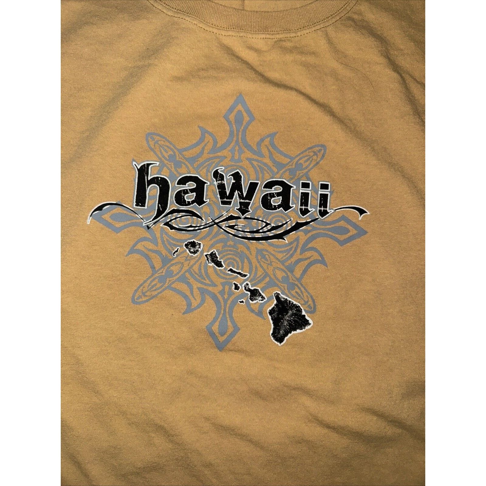 Anvil Vintage Hawaii Poly Tribal T-Shirt Tan 3XL 27x28 Surfing Size US XXL / EU 58 / 5 - 2 Thumbnail