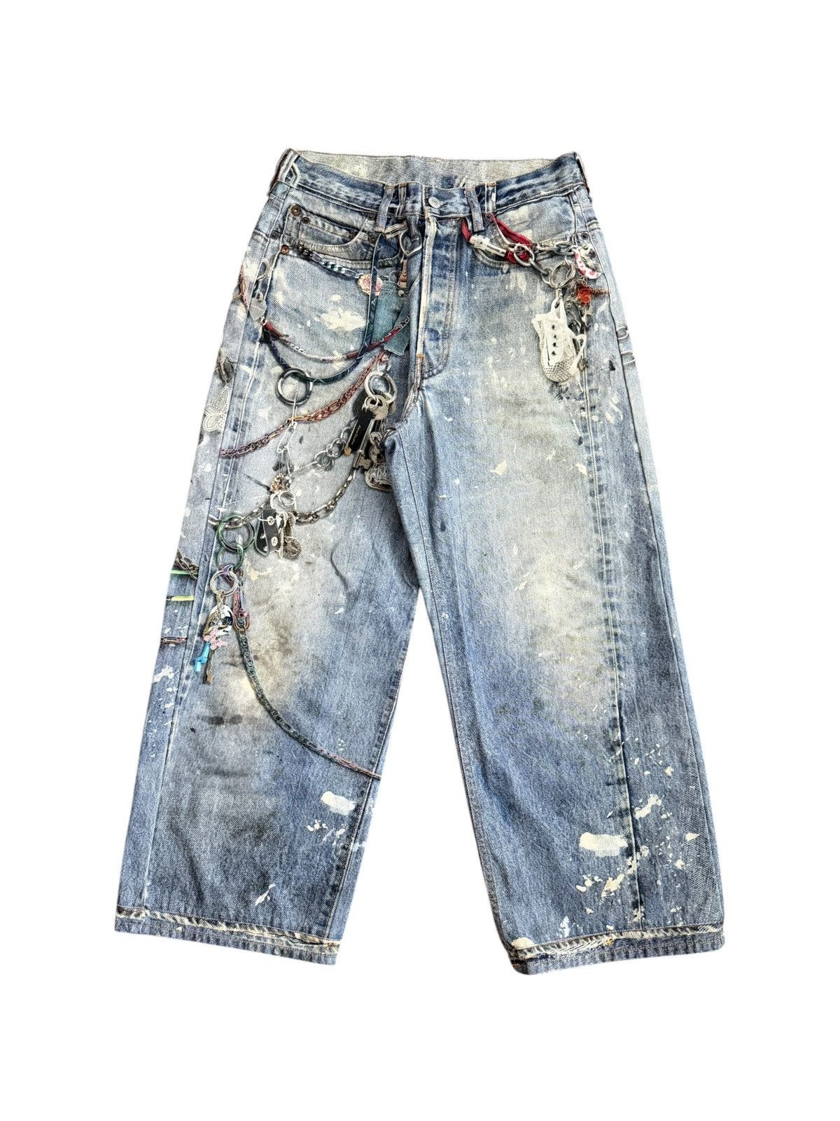 Acne Studios Acne Studios 1981 Fit Trompe L’oeil Keychain Jeans Size US 29 - 1 Thumbnail