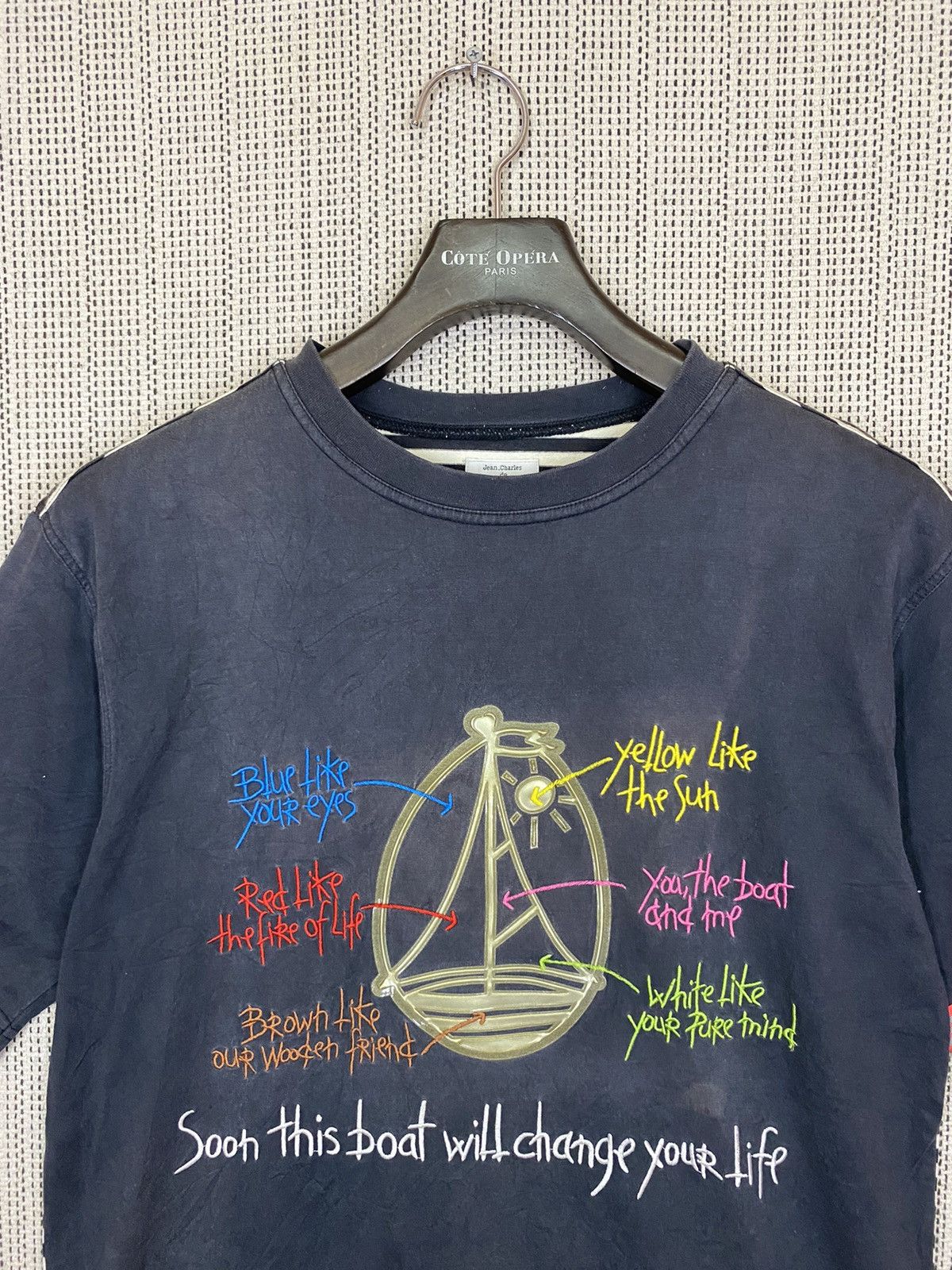 Designer ‼️ Jean. Charles de castelbajac sport tshirt sunfaded sz3 Size US L / EU 52-54 / 3 - 6 Thumbnail