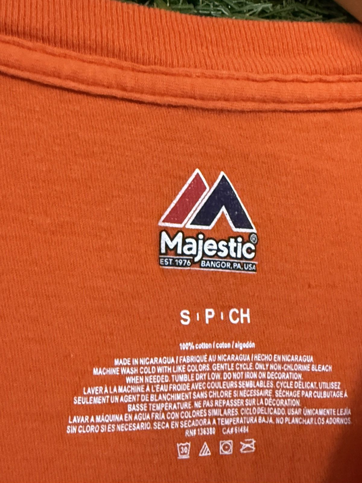 MLB Texas Houston Astros October Champion Orange Tee MLB Small Size US S / EU 44-46 / 1 - 3 Thumbnail