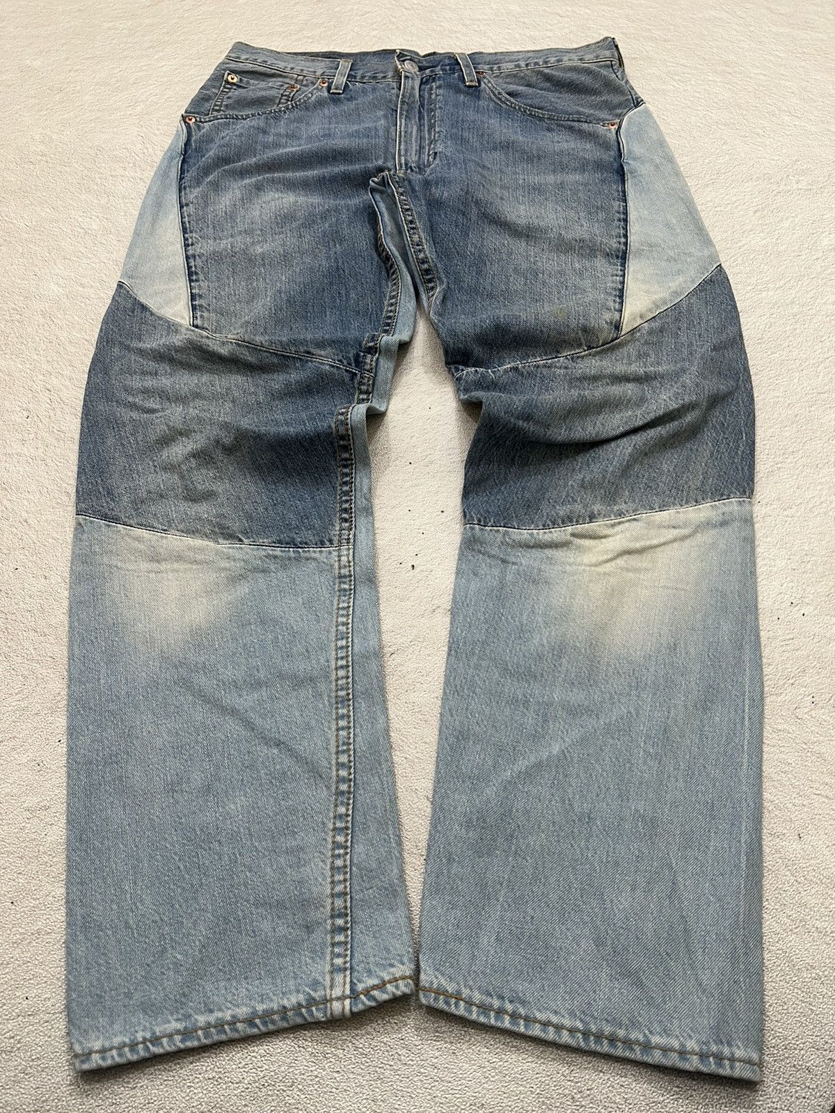 Hysteric Glamour × Undercover 2000s Levis Big E Twisted Panel Rebuild Jeans y2k Lgb Ifsix Size US 32 / EU 48 - 2 Thumbnail