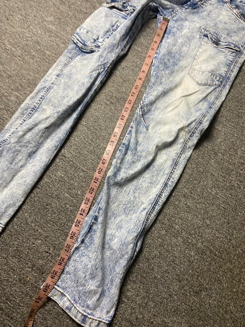 Japanese Brand Iz Frontier BDXSTRETCH + ICE FEEL DENIM CARGO JEANS (165) Size US 32 / EU 48 - 8 Thumbnail