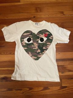 Cdg camo hot sale heart