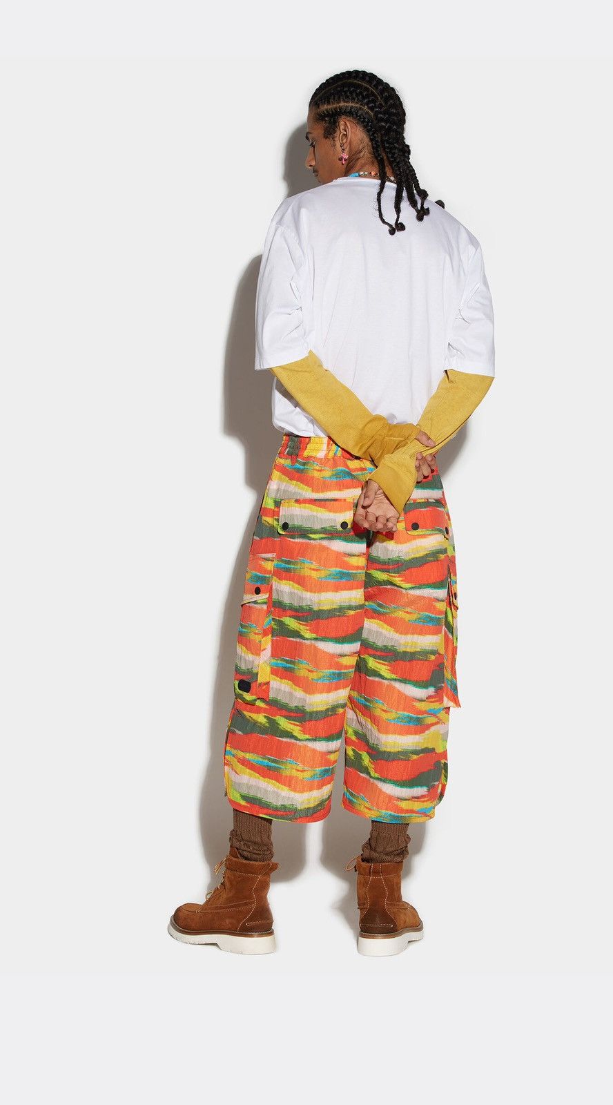 Dsquared2 900$ dsquared2 shimmer nylon ripstop camo cargo shorts m-l Size US 34 / EU 50 - 3 Thumbnail