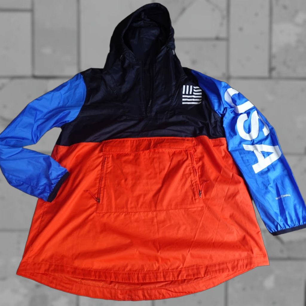 The North Face The North Face Jacket Womens Medium Blue Red USA Anorak Windwall Size M / US 6-8 / IT 42-44 - 1 Thumbnail