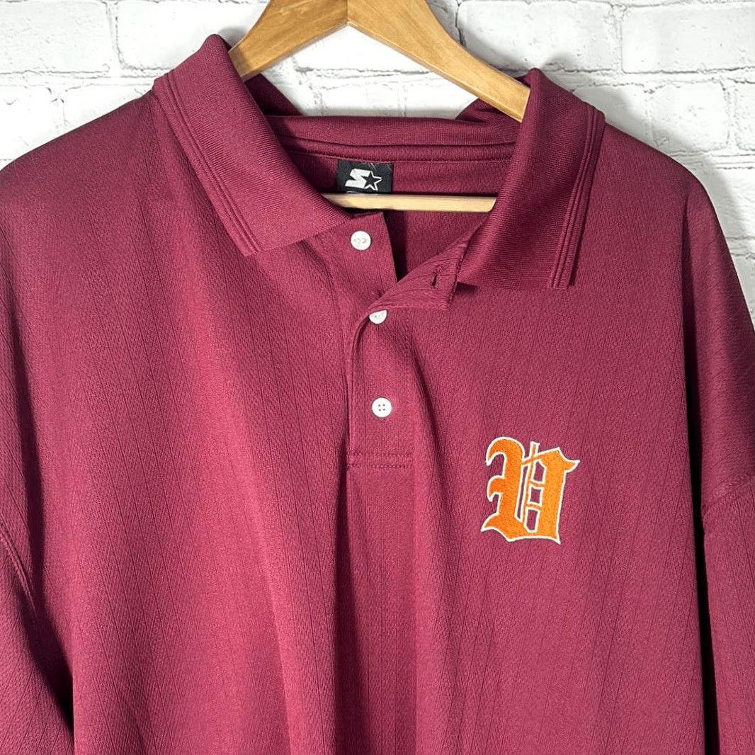 Starter Starter Team Polo Shirt 2XL Men Short Sleeve Burgundy Red College Polo Size US XXL / EU 58 / 5 - 2 Thumbnail