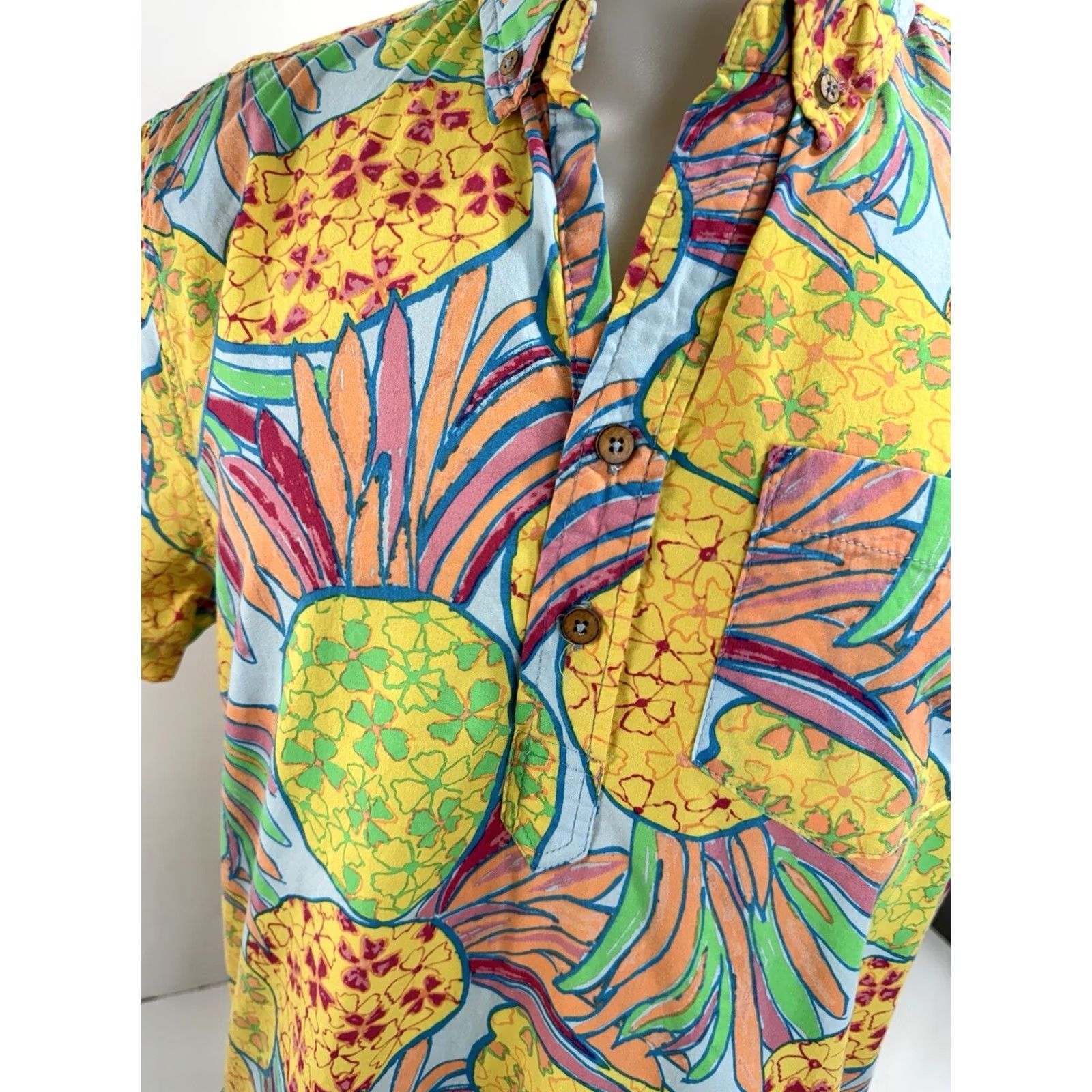 Chubbies THE NUTTER / CHUBBIES PINEAPPLE ALL OVER Hawaiian Aloha S Pullover Shirt Size US S / EU 44-46 / 1 - 3 Thumbnail